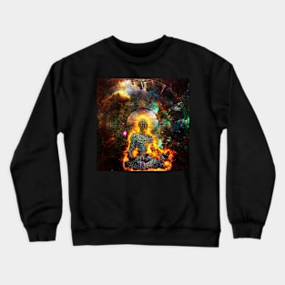 Flaming meditation Crewneck Sweatshirt